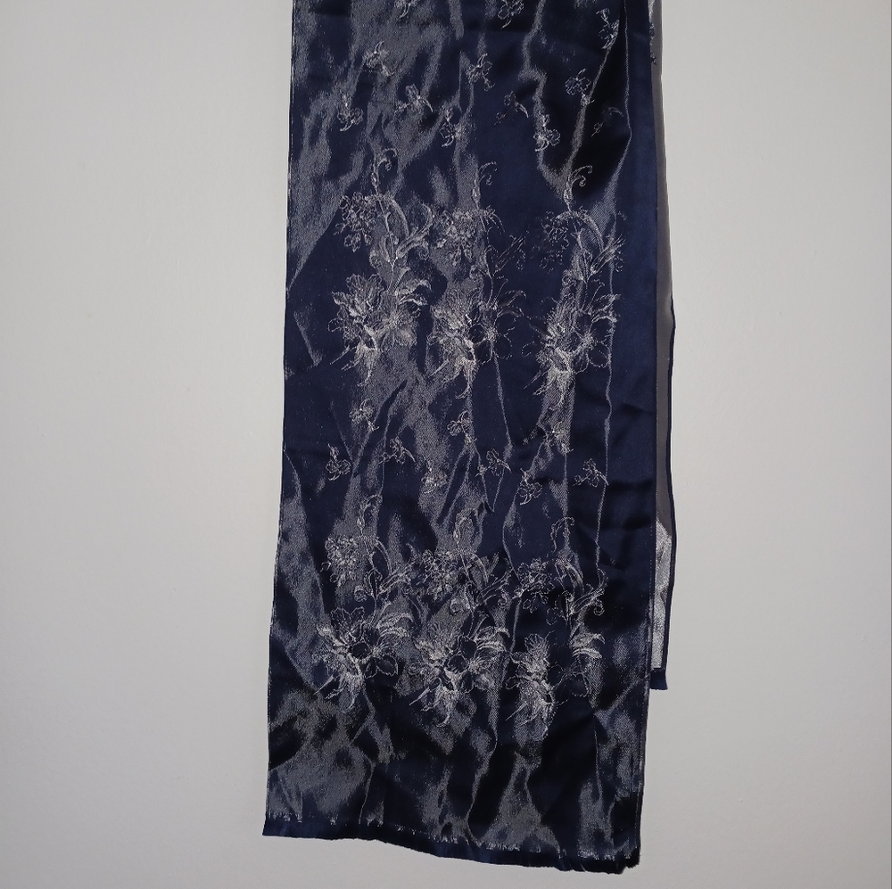Vintage Scarf Embroidered France John Wanamaker